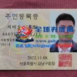韩国身份证移民申请办理South Korean ID card