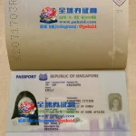 新加坡护照样本Singapore passport