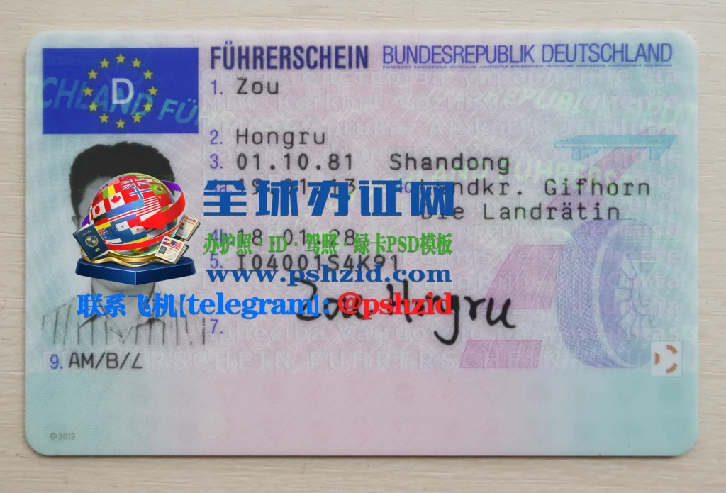 德国驾照样本German driver's license