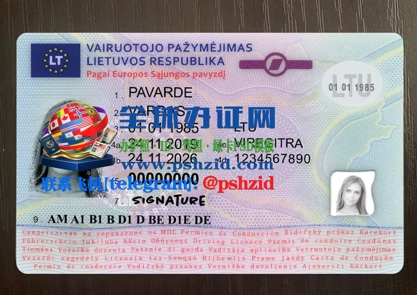 立陶宛驾照办理Lithuanian driver's license processing