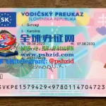 斯洛伐克驾照样本Slovak driver's license
