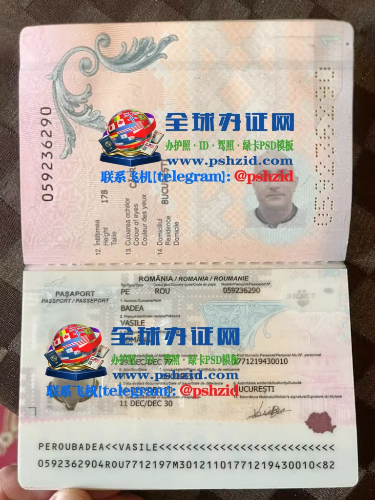 罗马尼亚护照Romanian passport
