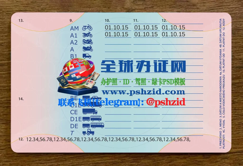 斯洛伐克驾照办理Obtaining a Slovak Driver's License