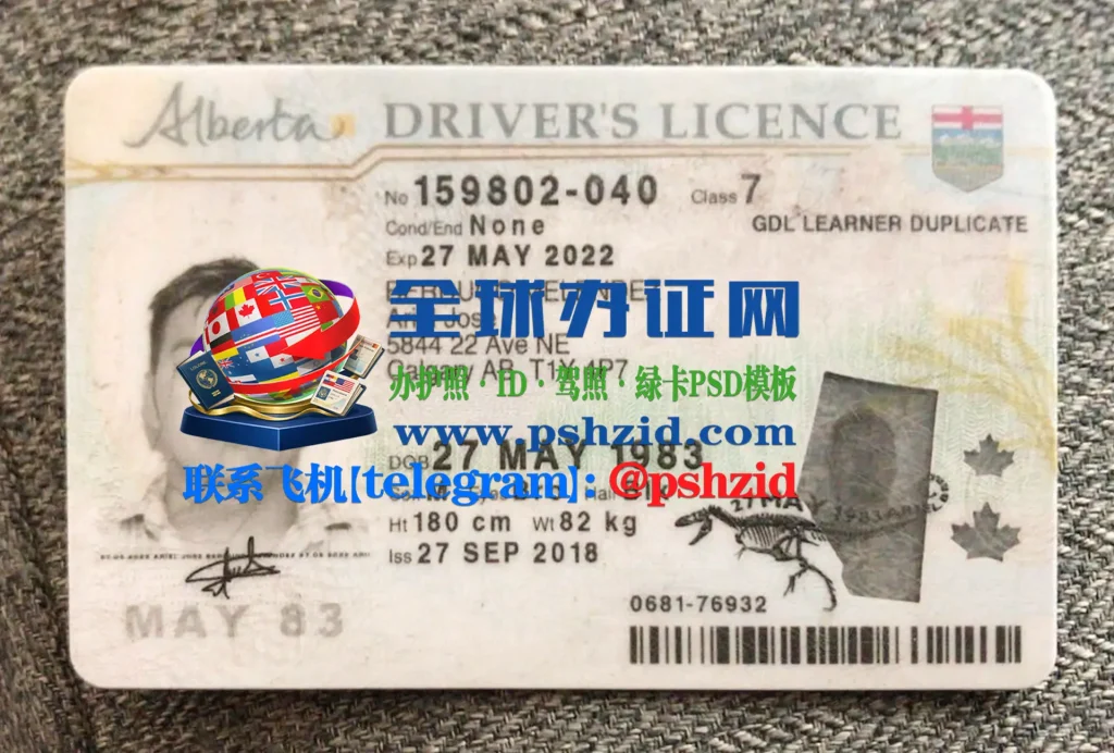 加拿大艾伯塔省驾照Canadian Alberta driver's license(旧版)