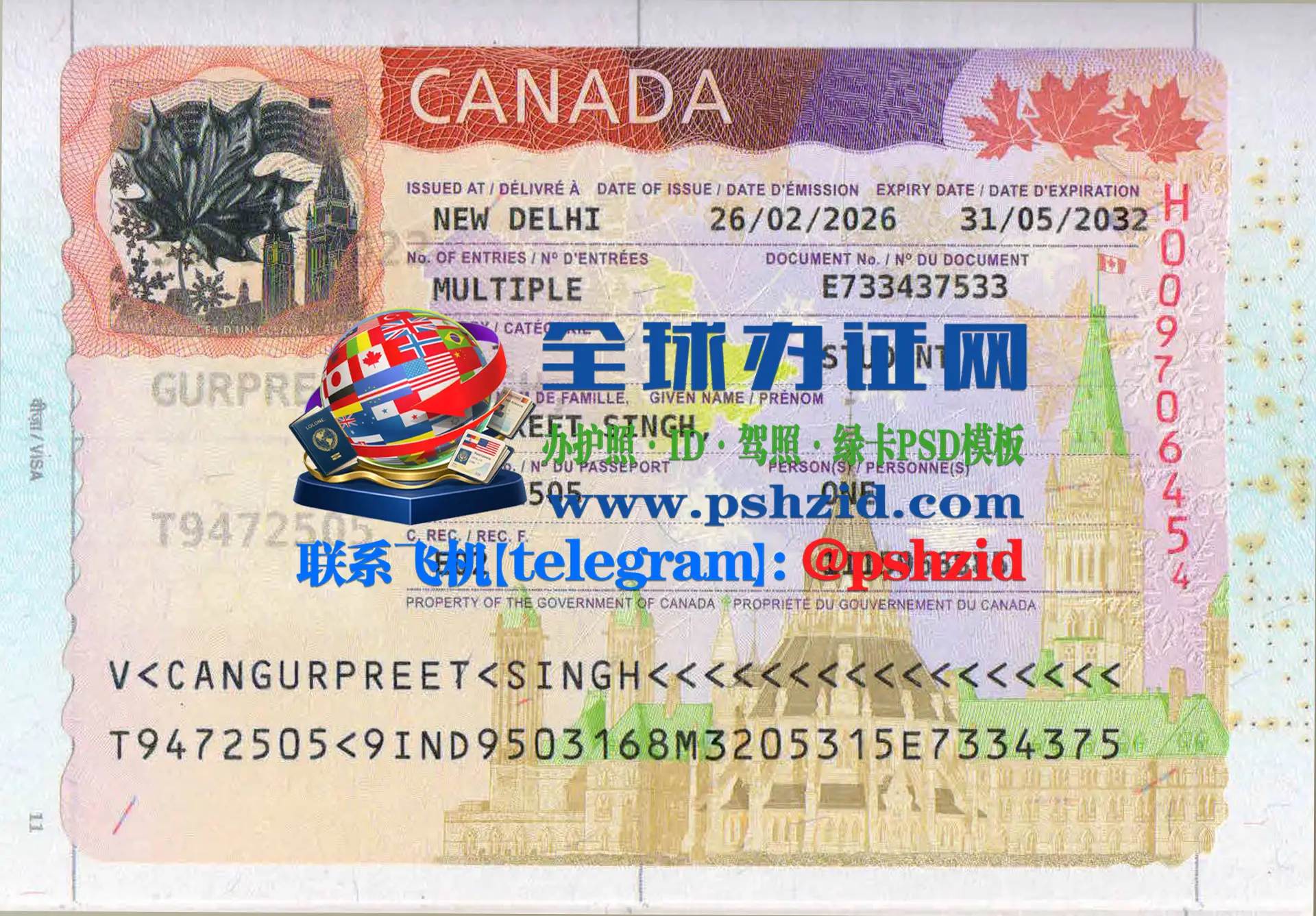 加拿大签证办理Canadian visa application