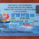 洪都拉斯驾照Honduras driver's license