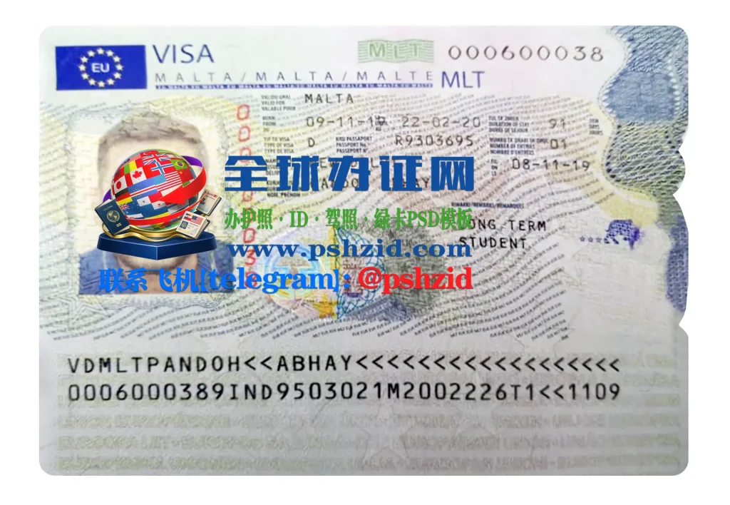 马耳他签证样本Malta Visa