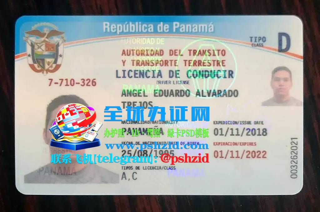 巴拿马驾照样本Panama driver's license